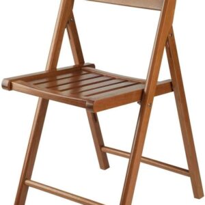 Folding Chair Set, No assembly, Teak, Set of 4