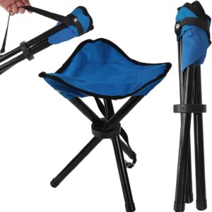 Travel Folding Camping Stool, (Sol·d by→) Use Height 14" and Max Weight 300 lbs Outdoor Portable Party Chair Fishing Chair Seat for Camping Fishing Hiking Gardening and Beach Painting