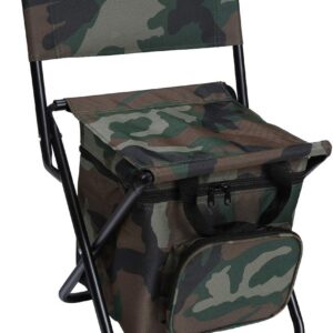 Fishing Chair with Cooler Bag Compact Fishing Stool Foldable Camping Chair